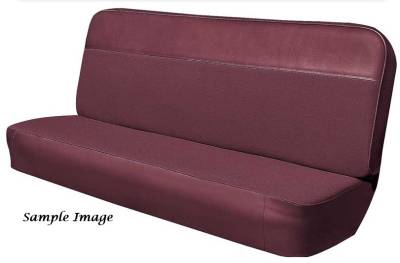 SEAT COVER - BENCH SEAT - WITH VINYL AND WOVEN FABRIC INSERT