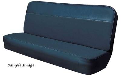 SEAT COVER - BENCH SEAT - WITH VINYL AND WOVEN FABRIC INSERT