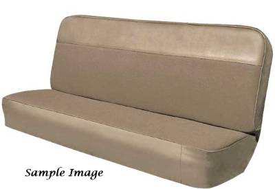 SEAT COVER - BENCH SEAT - WITH VINYL AND WOVEN FABRIC INSERT
