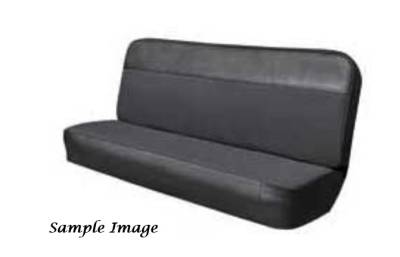 SEAT COVER - BENCH SEAT - WITH VINYL AND WOVEN FABRIC INSERT
