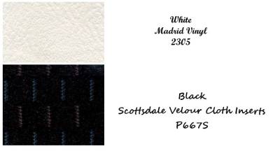SEAT COVER - BENCH SEAT - MADRID VINYL TWO TONE WITH SCOTTSDALE CLOTH INSERTS - Image 2