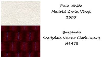 SEAT COVER - BENCH SEAT - MADRID VINYL TWO TONE WITH SCOTTSDALE CLOTH INSERTS - Image 2