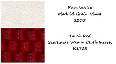 SEAT COVER - BENCH SEAT - MADRID VINYL TWO TONE WITH SCOTTSDALE CLOTH INSERTS - Image 2