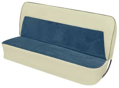 SEAT COVER - BENCH SEAT - MADRID VINYL TWO TONE WITH SCOTTSDALE CLOTH INSERTS