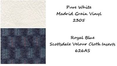 SEAT COVER - BENCH SEAT - MADRID VINYL TWO TONE WITH SCOTTSDALE CLOTH INSERTS - Image 2