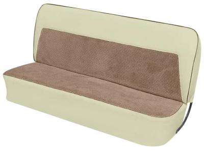 SEAT COVER - BENCH SEAT - MADRID VINYL TWO TONE WITH SCOTTSDALE CLOTH INSERTS