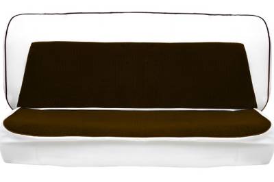 SEAT COVER - BENCH SEAT - MADRID VINYL TWO TONE WITH SCOTTSDALE CLOTH INSERTS