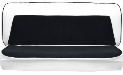 SEAT COVER - BENCH SEAT - MADRID VINYL TWO TONE WITH SCOTTSDALE CLOTH INSERTS