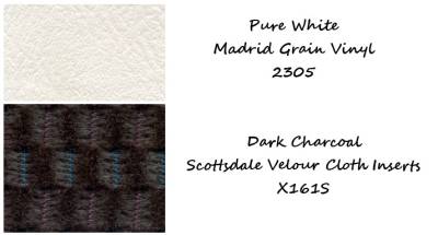 SEAT COVER - BENCH SEAT - MADRID VINYL TWO TONE WITH SCOTTSDALE CLOTH INSERTS - Image 2