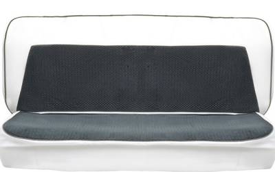 SEAT COVER - BENCH SEAT - MADRID VINYL TWO TONE WITH SCOTTSDALE CLOTH INSERTS