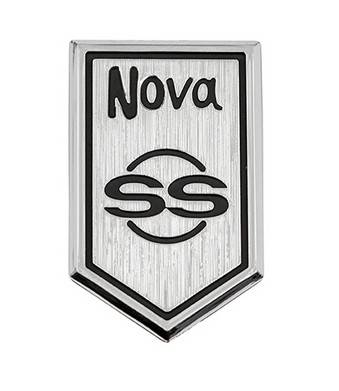 DASH PAD EMBLEM - SS (METAL WITH TAPE BACKING)