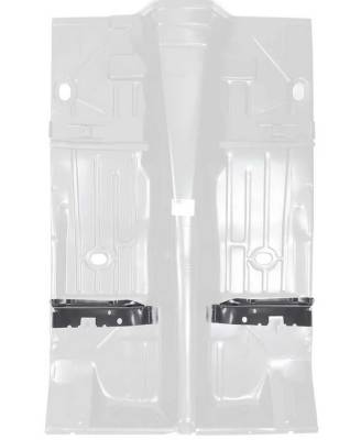 UNDER REAR SEAT FLOOR PAN BRACES - CONVERTIBLE - Image 3