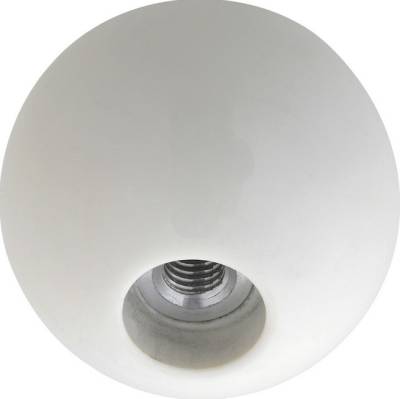 SHIFT KNOB - WHITE 4 SPEED SHIFT BALL FOR MUNCIE SHIFTERS WITH A 5/16" THREAD - Image 2