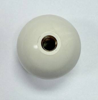 SHIFT KNOB - WHITE WITHOUT PATTERN FITS SHIFTER HANDLES WITH A 5/16" THREAD - Image 2