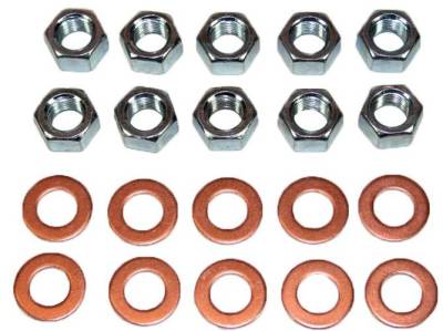 REAR END HOUSING COPPER WASHER & NUT KIT