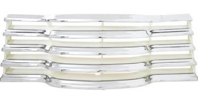 GRILLE - CHROME WITH WHITE PAINTED BARS - Image 2