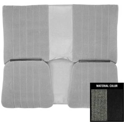 SEAT COVER - REAR (HARDTOP) (VINYL WITH MILLPORT CLOTH INSERTS)