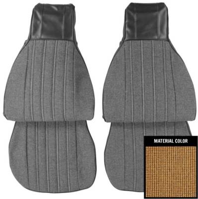 SEAT COVERS - FRONT BUCKETS (VINYL WITH CLOTH INSERTS)