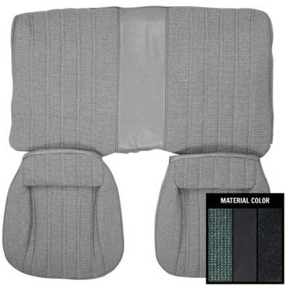 SEAT COVERS REAR HARDTOP VINYL WITH MILLPORT CLOTH INSERTS STANDARD INTERIOR